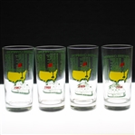 1987, 1988, 1989 & 1990 Masters Tournament Commemorative Glasses