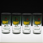 1991, 1992, 1993 & 1994 Masters Tournament Commemorative Glasses