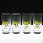 1995, 1996, 1998 & 1999 Masters Tournament Commemorative Glasses