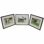 Charles Crombie Framed Perrier Copywright Prints - Rules X, XVII & XVIII