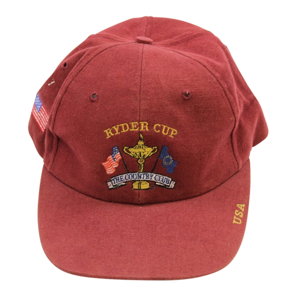 Official 1999 Ryder Cup at The Country Club Team USA Hat - Linn Strickler Collection