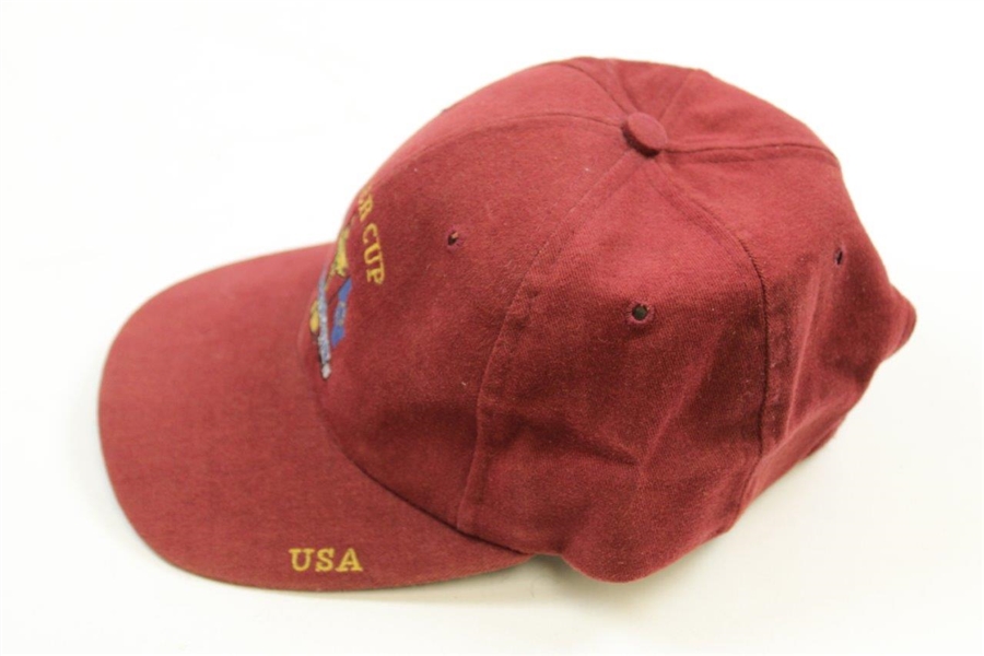 Official 1999 Ryder Cup at The Country Club Team USA Hat - Linn Strickler Collection