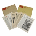 Six (6) 1947-1949 Golf World Magazines:  Dec. 3, Feb. 4, Feb. 11, Feb. 18, Dec. 22 & Jan. 5