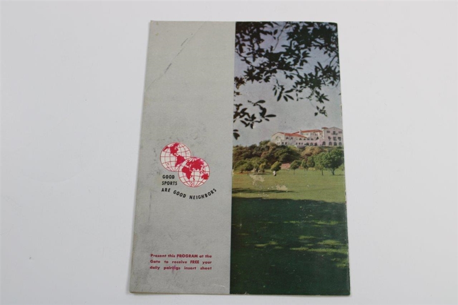 Ed Furgol's 1948 Los Angeles Open Golf Tournament Program - Ben Hogan Winner