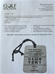 1985 Open Championship at Royal St. George's GC Badge (Club Tent)