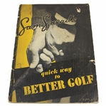 Copyright 1938 Soft Cover Quick Way To Better Golf 