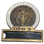 1963 Senior Amateur at Sea Island Golf Club Contestant Badge