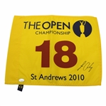 Louie Oostheuizen Signed 2010 The OPEN at St. Andrews Flag JSA #QQ01358