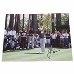 Jack Nicklaus Signed Masters Tee Shot 11x14 Photo JSA ALOA
