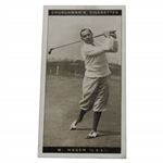 1927 Walter Hagen WA&AC Churchman #13 Famous Golfers Tobacco Card