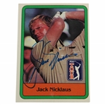 Jack Nicklaus Signed 1981 PGA Tour Rookie Card JSA ALOA