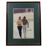 Jack Nicklaus & Tom Watson Signed Oversize Photo - Framed JSA ALOA