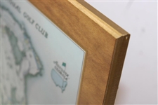 1968 Augusta National Golf Club George Cobb Course Map on Wooden Plaque Contestant Gift