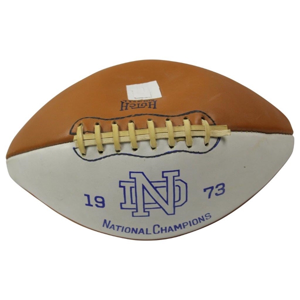 1973 Notre Dame National Champions Logo Football