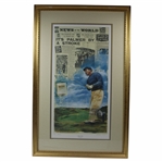 Arnold Palmer Signed Dubbing of the King Ltd Ed 12/25 Doug London Litho w/Certificate JSA ALOA