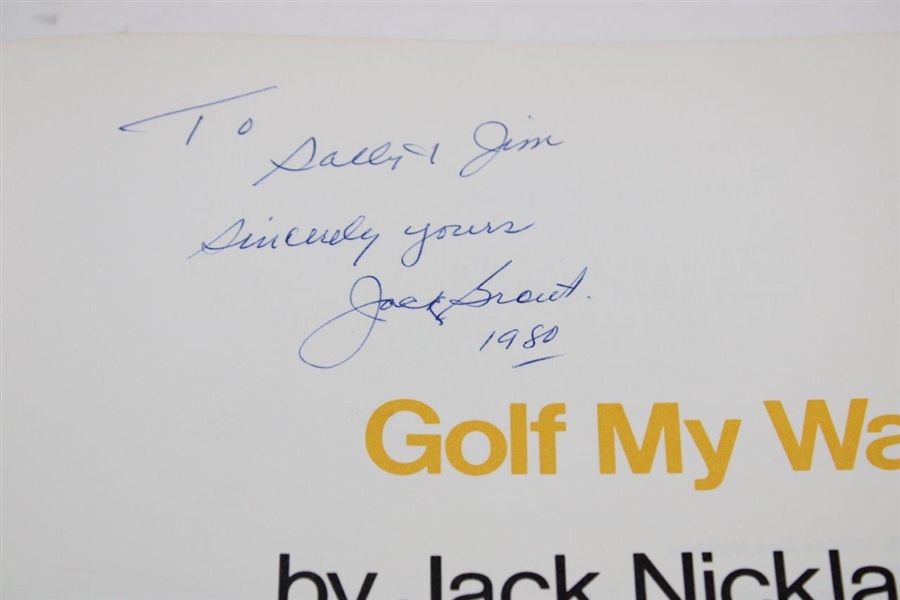 Jack Nicklaus & Jack Grout Signed 1974 'Golf My Way' Book JSA ALOA