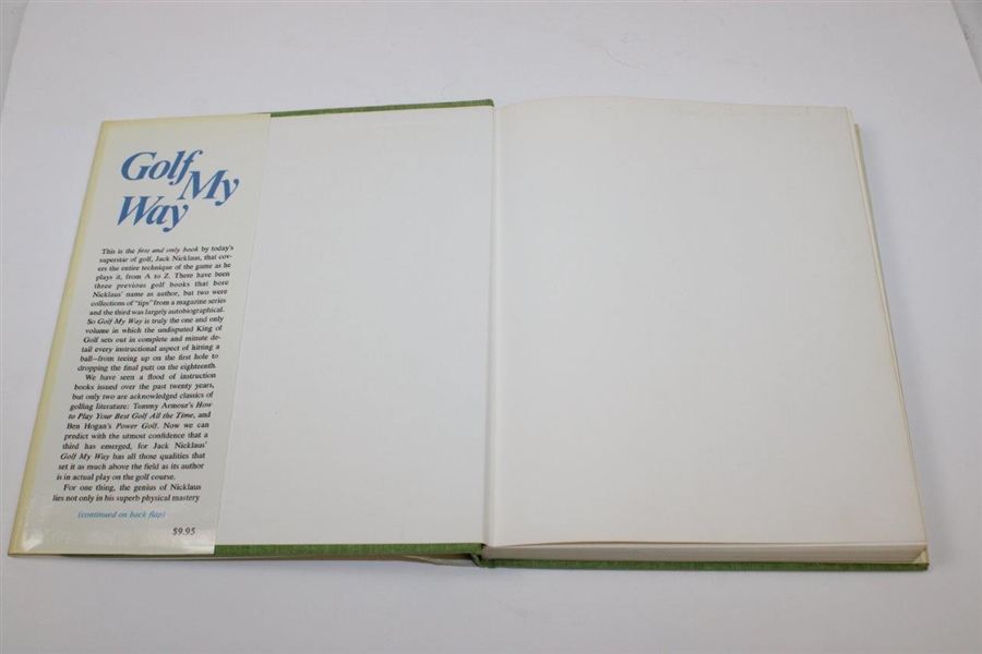 Jack Nicklaus & Jack Grout Signed 1974 'Golf My Way' Book JSA ALOA