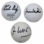 Masters Champions Coody, Woosnam & Weir Signed Personal Used Golf Balls JSA ALOA