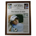 Rory McIlroy Signed Enlarged Doug London Newspaper Article Print - Only Known JSA ALOA