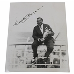 Walter Hagen 1929 Holding The Claret Jug Press Photo - Signature is Part of Photo & Not Live