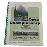 1938 US Open Championship at Cherry Hills Club Program - Ralph Guldahl Winner