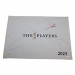 Jon Rahm Signed 2023 The Players Embroidered Flag JSA #AJ29405