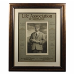 1909 Horace Hutchinson Life Association of Scotland Calendar Framed Piece