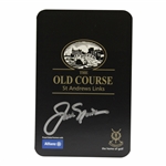 Jack Nicklaus Signed The Old Course St. Andrews Links Scorecard (Black) with Letter - JSA ALOA