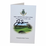 Jack Nicklaus Signed The Carnoustie Golf Links Championship Course Scorecard with Letter - JSA ALOA
