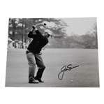 Jack Nicklaus Signed 1973 Masters Fairway Shot B&W Photo with Letter - JSA ALOA