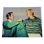 Jack Nicklaus Signed Masters Green Jacket Presentation from Gary Player Photo with Letter - JSA ALOA