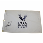 Tiger Woods Signed 2000 PGA at Valhalla Embroidered Flag JSA FULL #BB60526