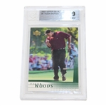 2001 Tiger Woods Upper Deck Rookie Card BGS #0001394946 Mint 9