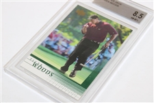 2001 Tiger Woods Upper Deck Rookie Card BGS #0001437257 NM-MT+ 8.5