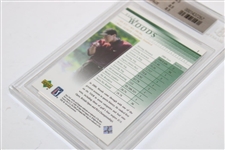 2001 Tiger Woods Upper Deck Rookie Card BGS #0001437257 NM-MT+ 8.5