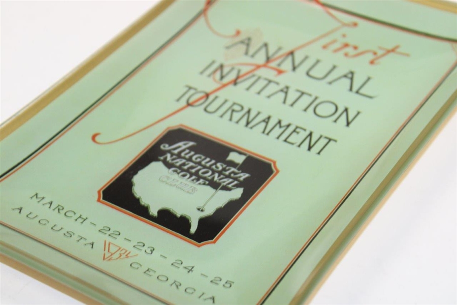 Augusta National Invitation Tournament '1934' Program Commemorative Dish