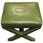 2022 Augusta National GC Berckmans Place Masters Ltd Ed Emerald Leather Ottoman