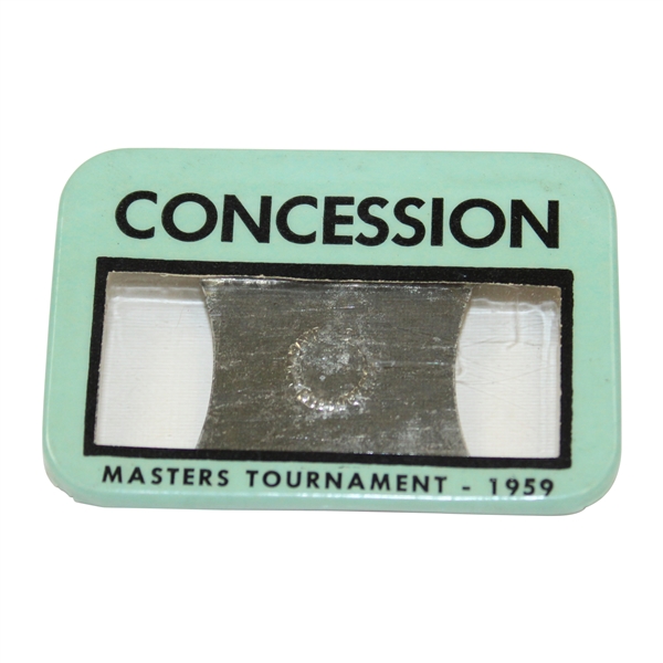1959 Masters Tournament Concession Badge