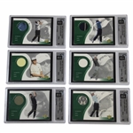 Six (6) 2001 UP GAI 9-9.5 Global Thread Cards - Brown, Appleby, Willis, Stricker, Strange & May