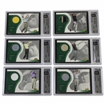 Six (6) 2001 UP GAI 9 Global Thread Cards - Henry, Elder, Martin, May,Lehman & Jobe