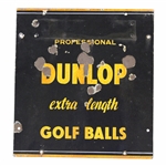 Professional Dunlop Extra Length Golf Balls Metal Broadside Sign