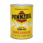 Arnold Palmer Penzoil 10W-40 Oil Can with Facsimile Signature