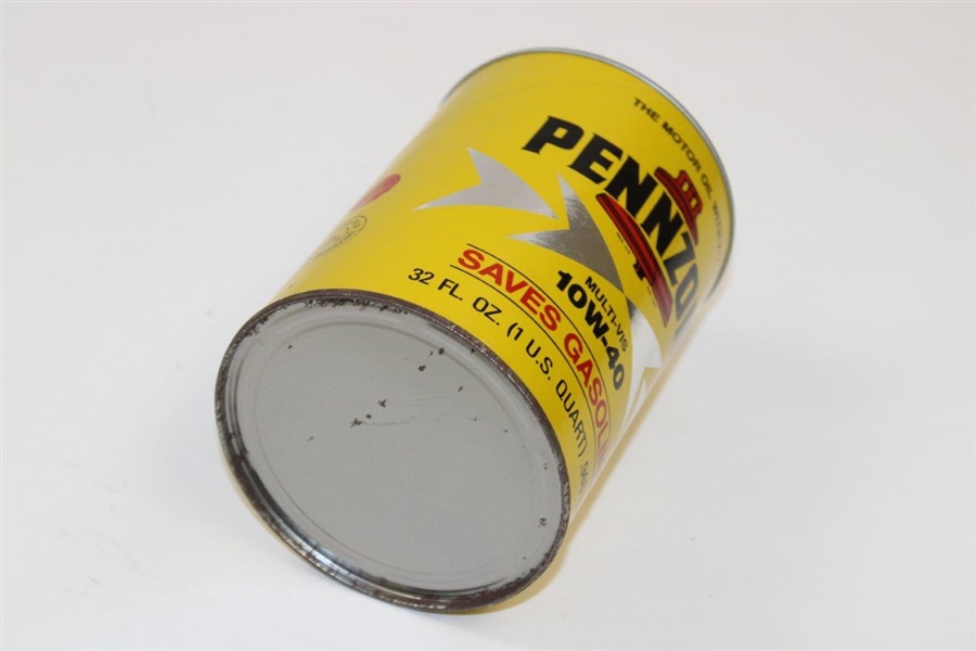Arnold Palmer Penzoil 10W-40 Oil Can with Facsimile Signature