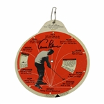 Arnold Palmer Signed Team Up With Arnold Palmer Club Selection Shots Wheel JSA ALOA
