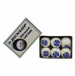 Half-Dozen Wrapped Dunlop Warwick Golf Balls in Box