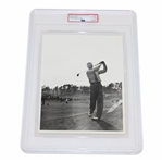 Original 1934 Type 1 Craig Wood Post Swing Silhouette Masters News Service Photo PSA #84898871