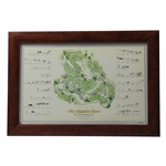 The Augusta Chart Dr. Alister Mackenzie Golf Course Architect Ltd Ed 59/250 Map - Framed