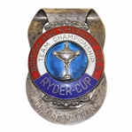 1963 Ryder Cup at Atlanta Atheltic Club Official Badge/Clip - Thomas W. Crane