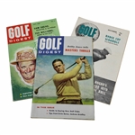 Three (3) Golf Digest Magazines - Bobby Jones, Sam Snead/Ted Williams & Ben Hogan