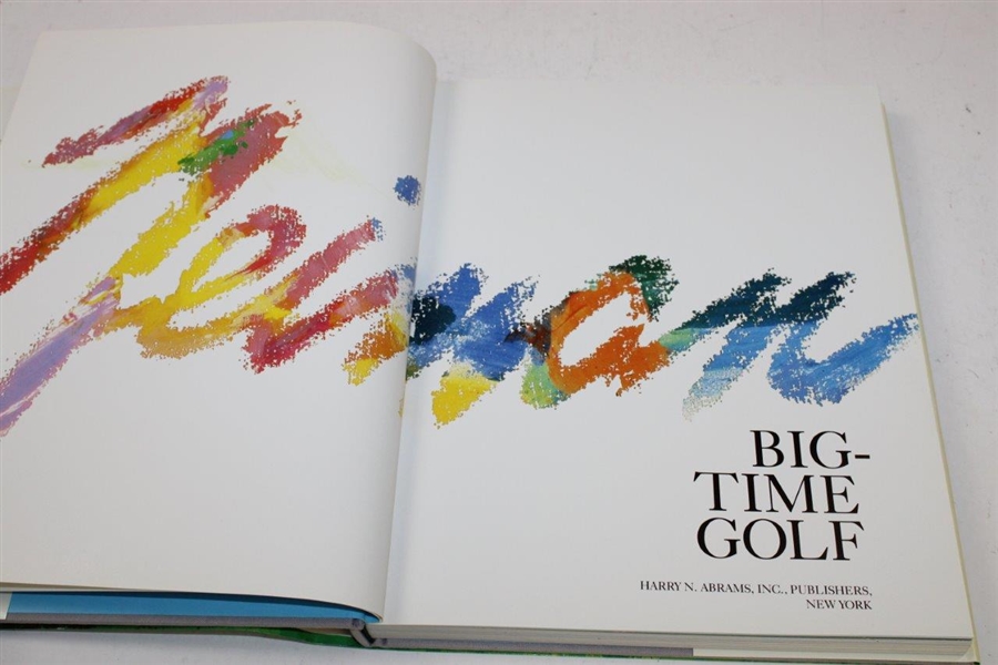 LeRoy Neiman Signed 1992 'Big Time Golf' Book JSA ALOA